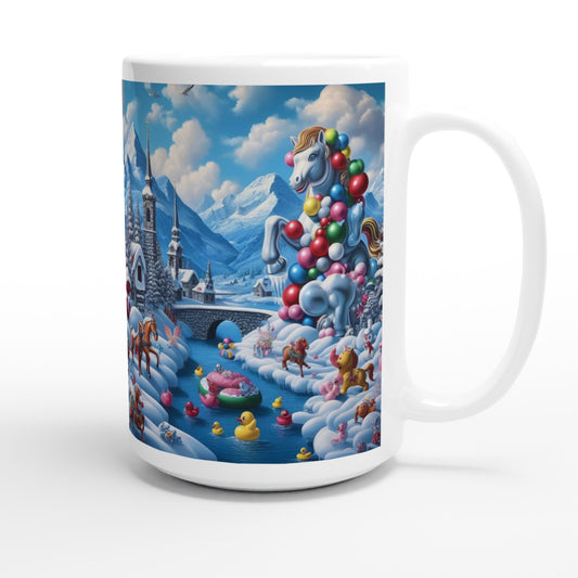 White 15oz Ceramic Mug - Winter 153