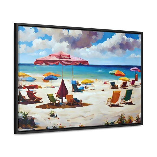 Framed Canvas Gallery Wrap - Beach 2014