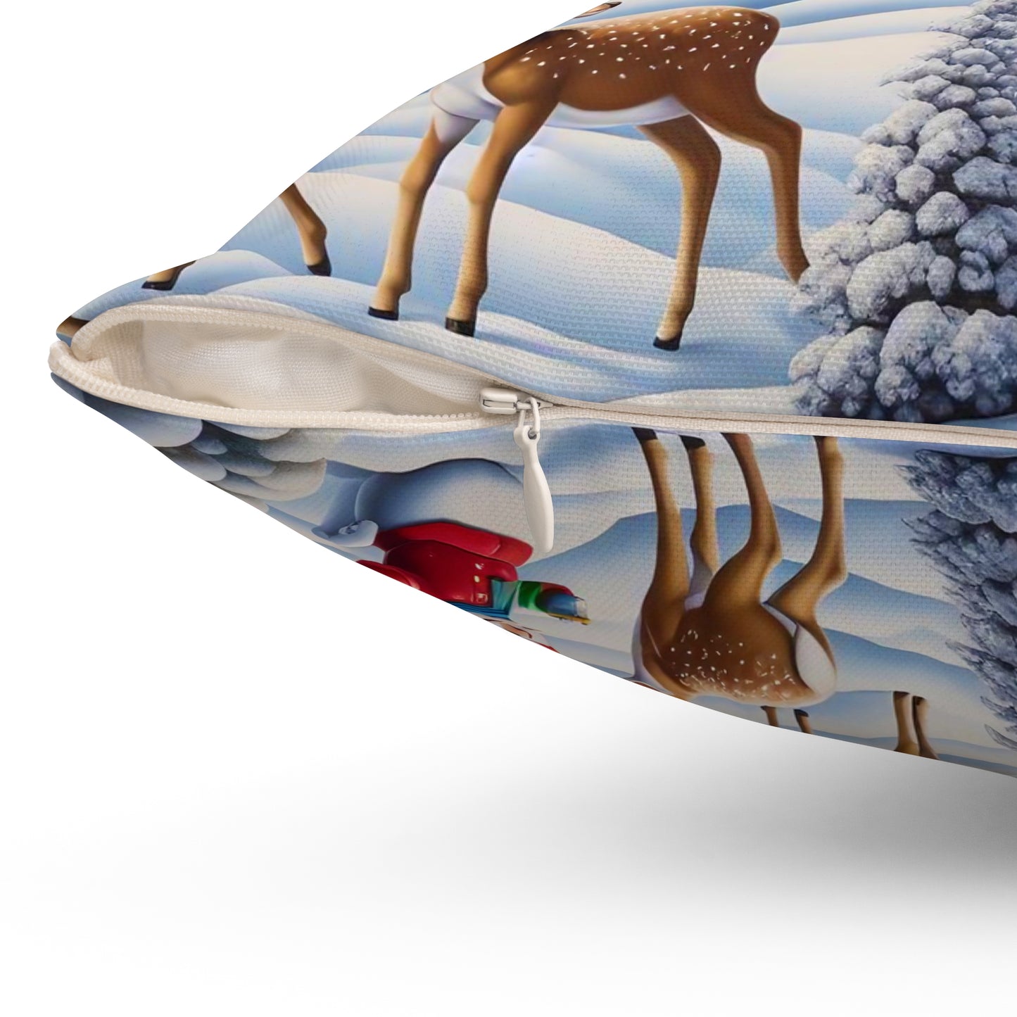 Spun Polyester Square Pillow - Winter 159