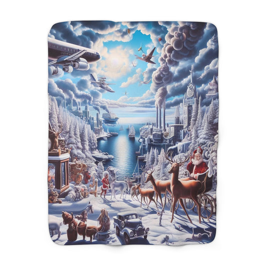 Sherpa Fleece Blanket - Winter 114