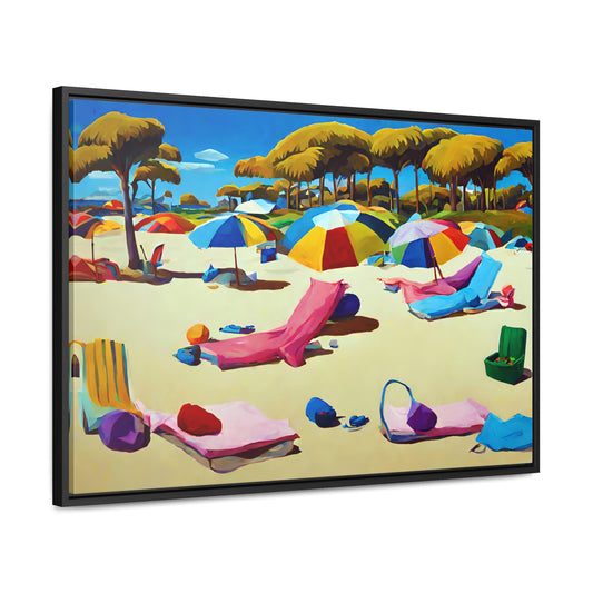 Framed Canvas Gallery Wrap - Beach 2005