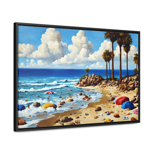 Framed Canvas Gallery Wrap - Beach 2021