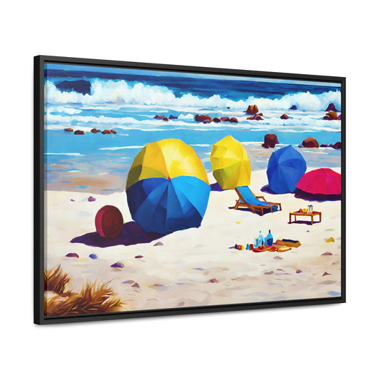 Framed Canvas Gallery Wrap - Beach 2017