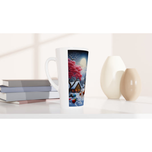 White Latte 17oz Ceramic Mug - Winter 167