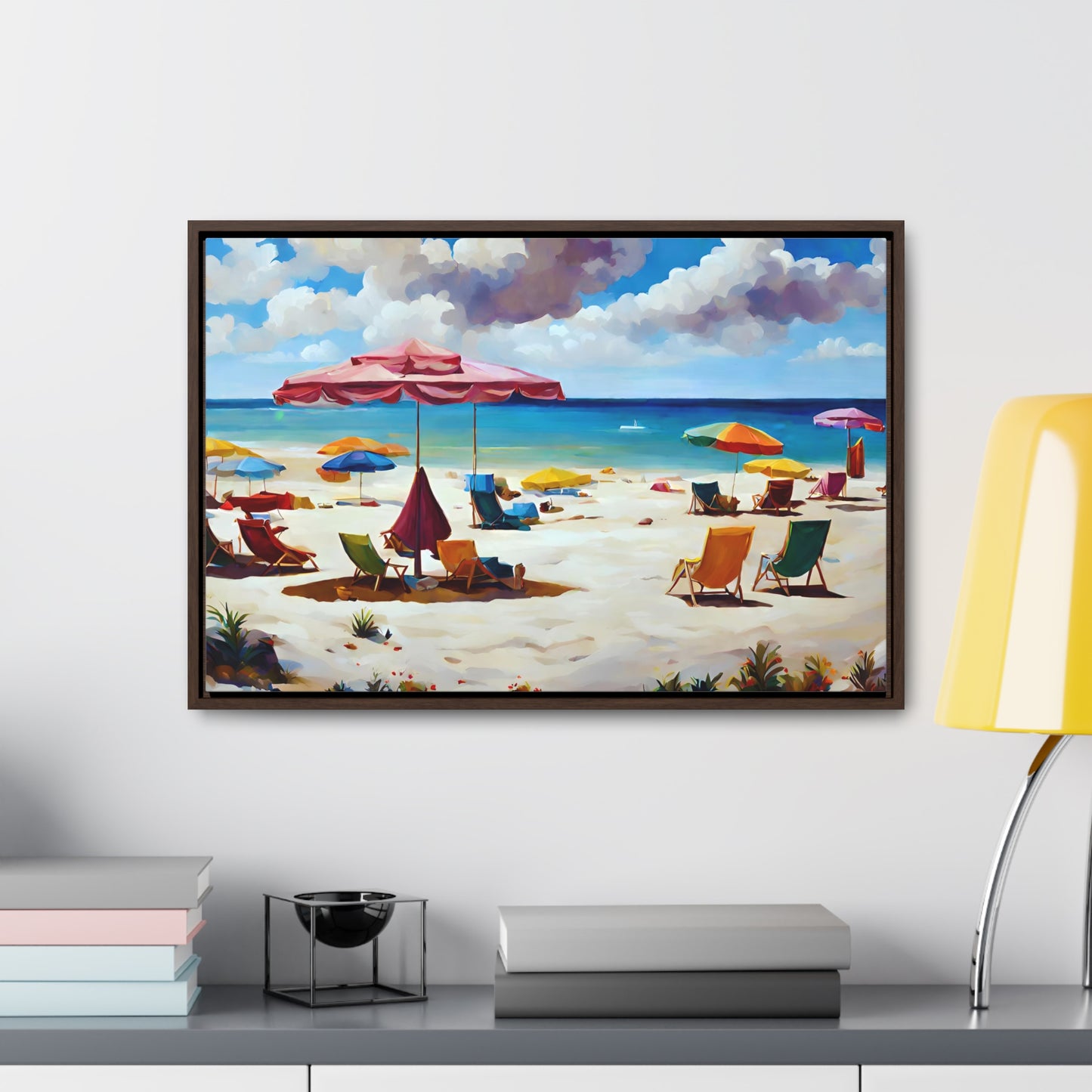 Framed Canvas Gallery Wrap - Beach 2014