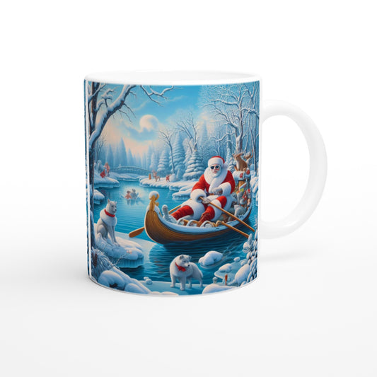 White 11oz Ceramic Mug - Winter 162