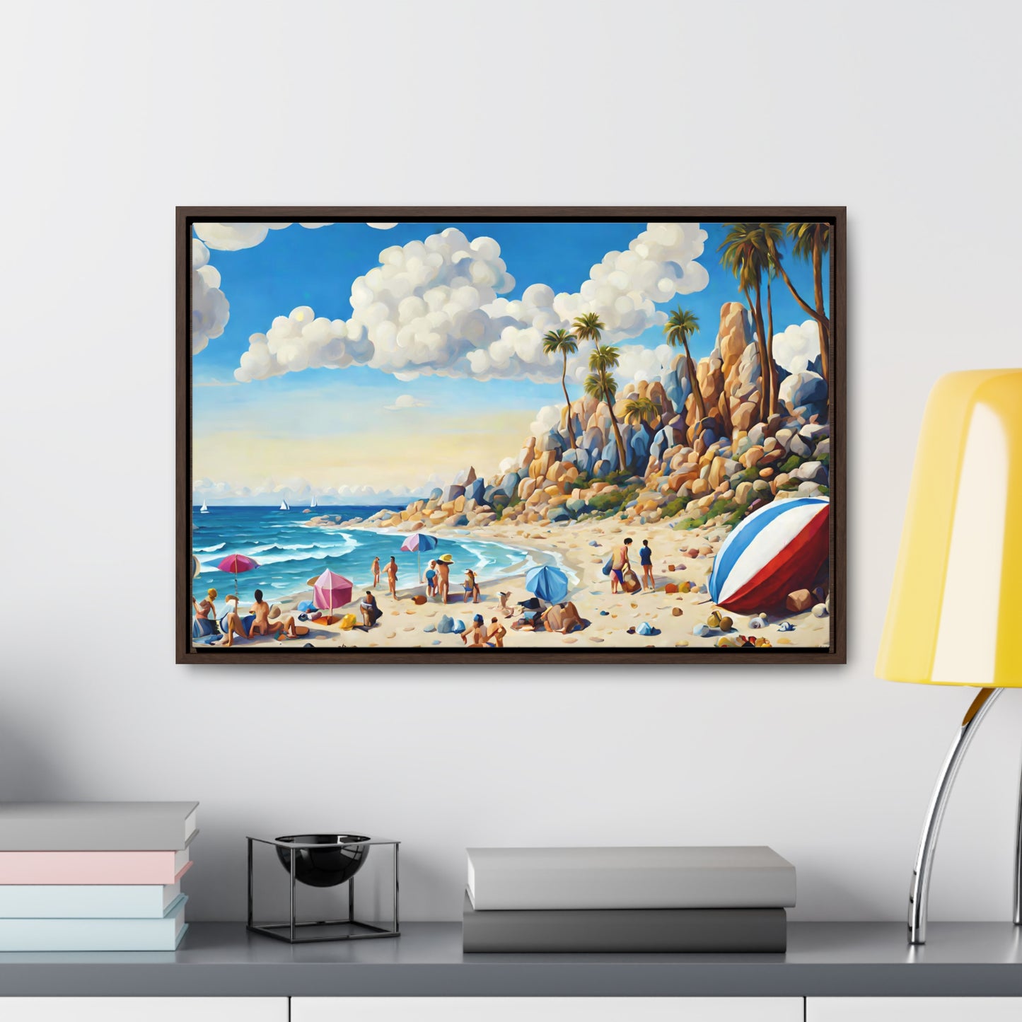 Framed Canvas Gallery Wrap - Beach 2019