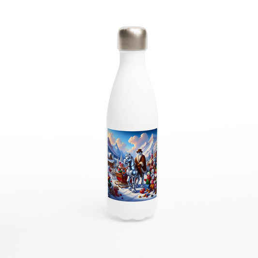 White 17oz Stainless Steel Water Bottle - Winter 219