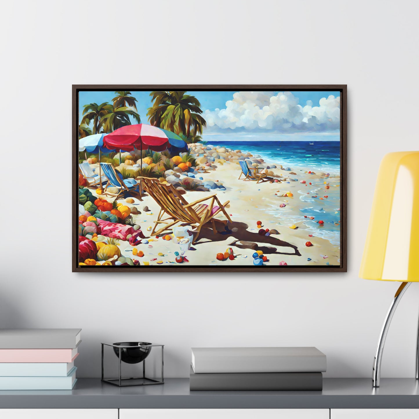 Framed Canvas Gallery Wrap - Beach 2025