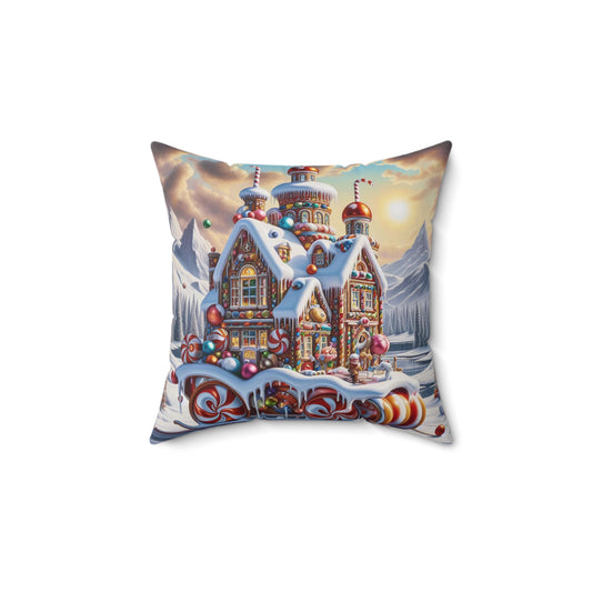 Spun Polyester Square Pillow - Winter 158