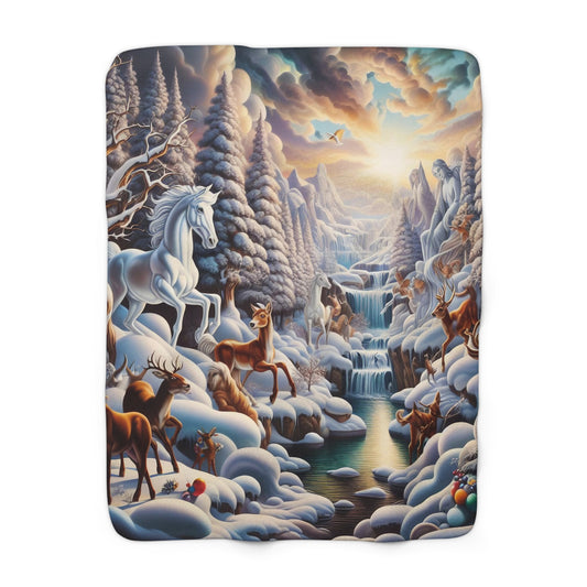 Sherpa Fleece Blanket - Winter 116
