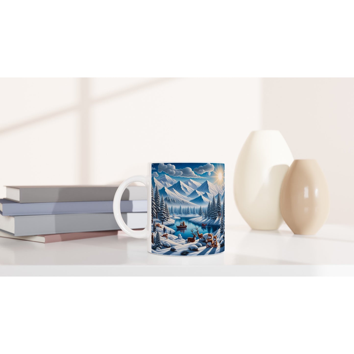 White 11oz Ceramic Mug - Winter 171