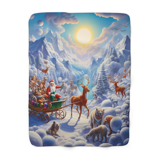 Sherpa Fleece Blanket - Winter 123