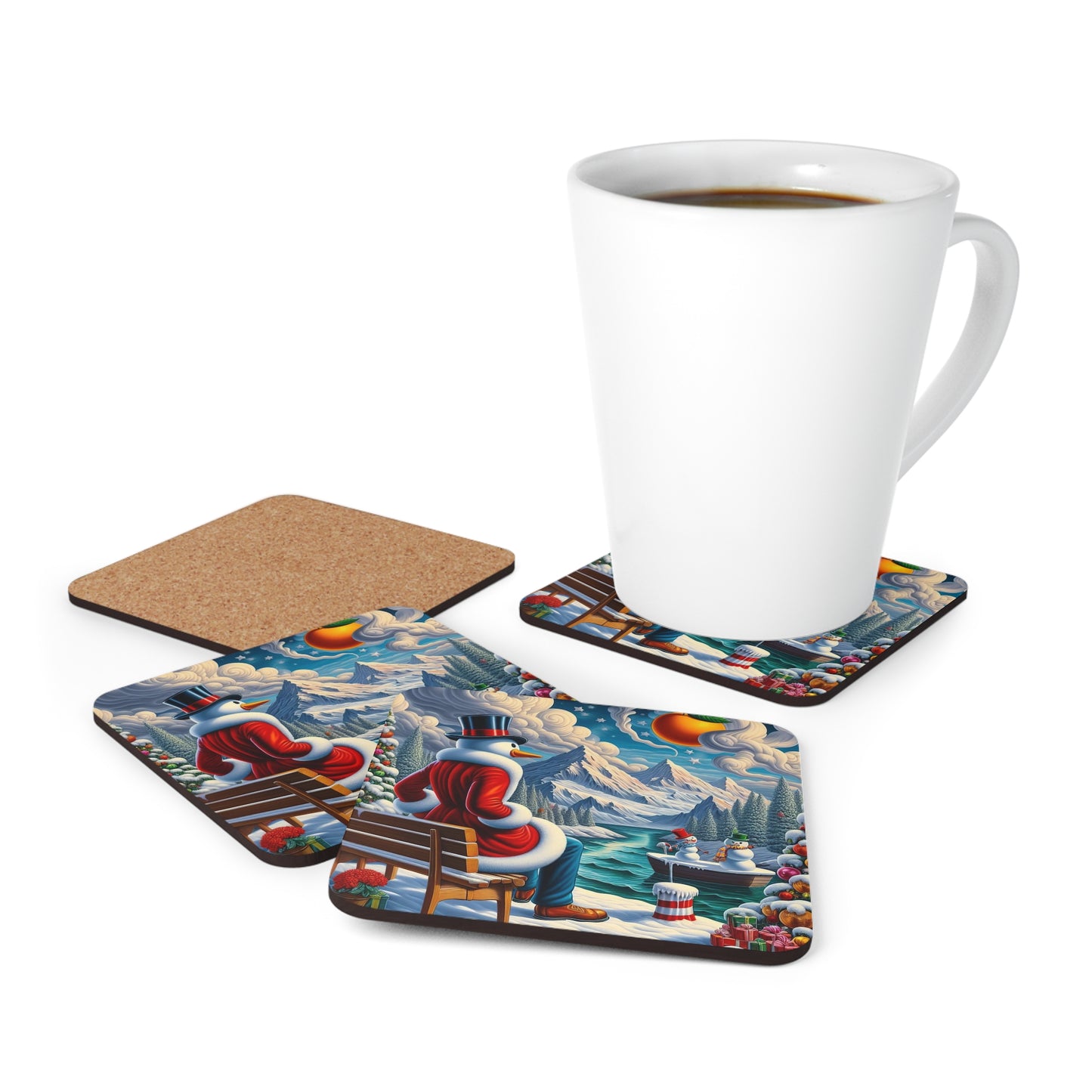 Corkwood Coaster Set - Winter 101