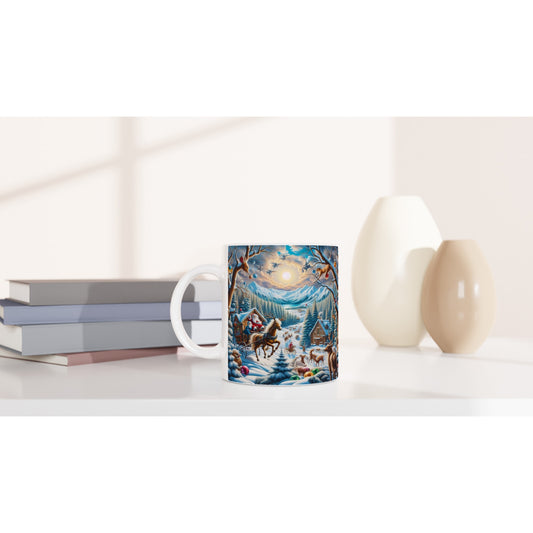 White 11oz Ceramic Mug - Winter 151