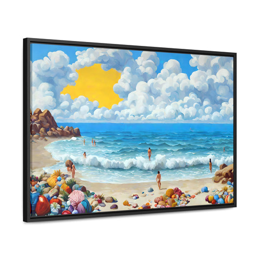 Framed Canvas Gallery Wrap - Beach 2022