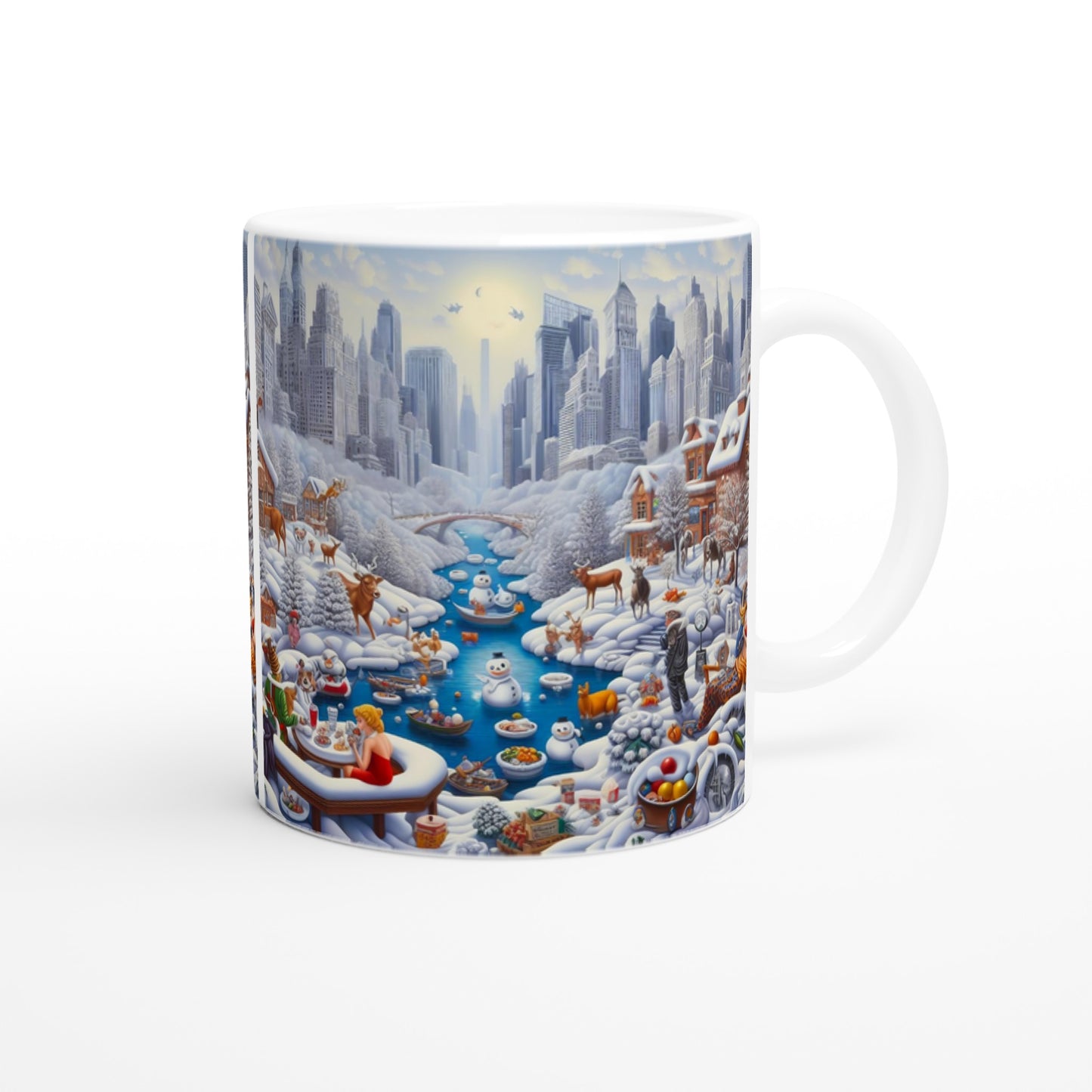 White 11oz Ceramic Mug - Winter 147