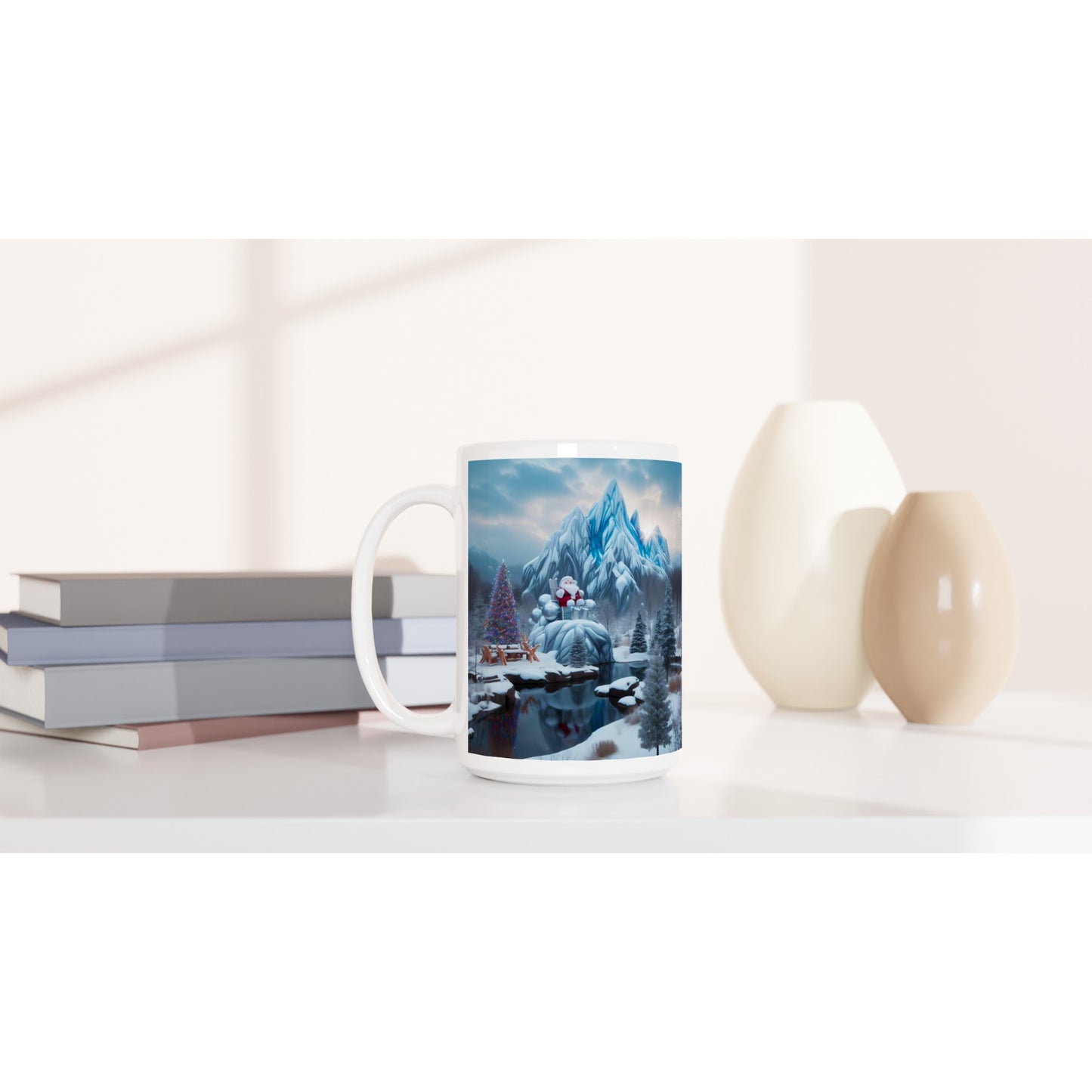 White 15oz Ceramic Mug - Winter 168