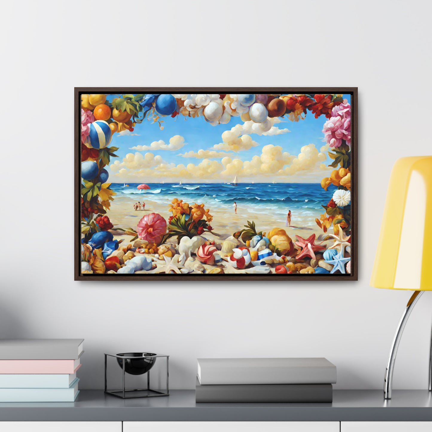 Framed Canvas Gallery Wrap - Beach 2024