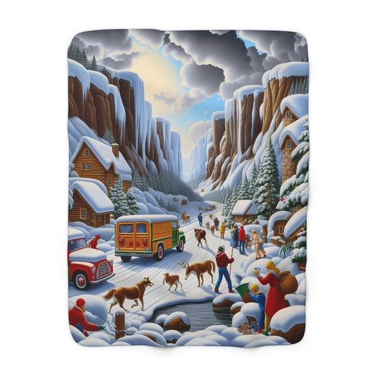 Sherpa Fleece Blanket - Winter 120