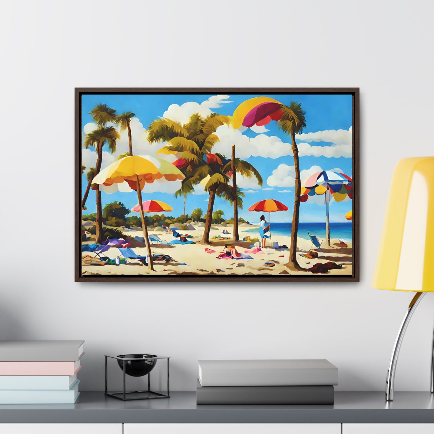 Framed Canvas Gallery Wrap - Beach 2016