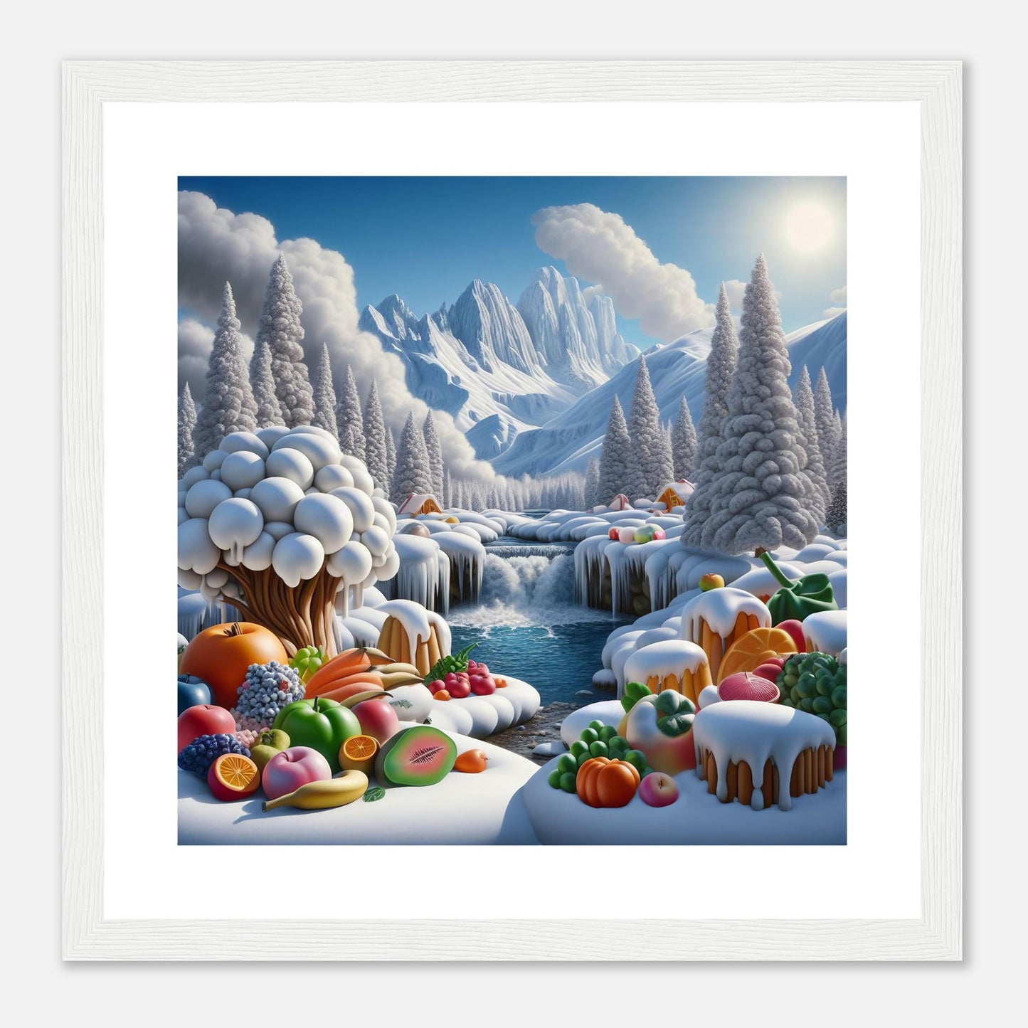 Wall Art - Winter 72 - Fruits by the river