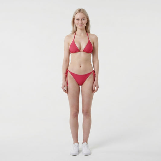 String Bikini Bottom - Timeless - Berry Flame