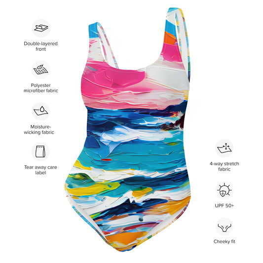 One-Piece Swimsuit - Beach 14001