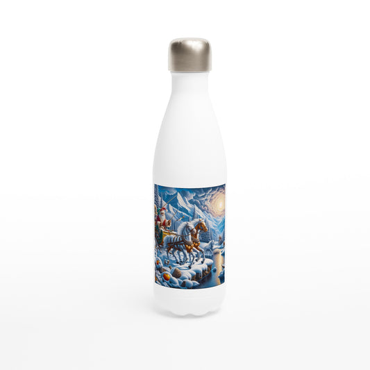 White 17oz Stainless Steel Water Bottle - Winter 200