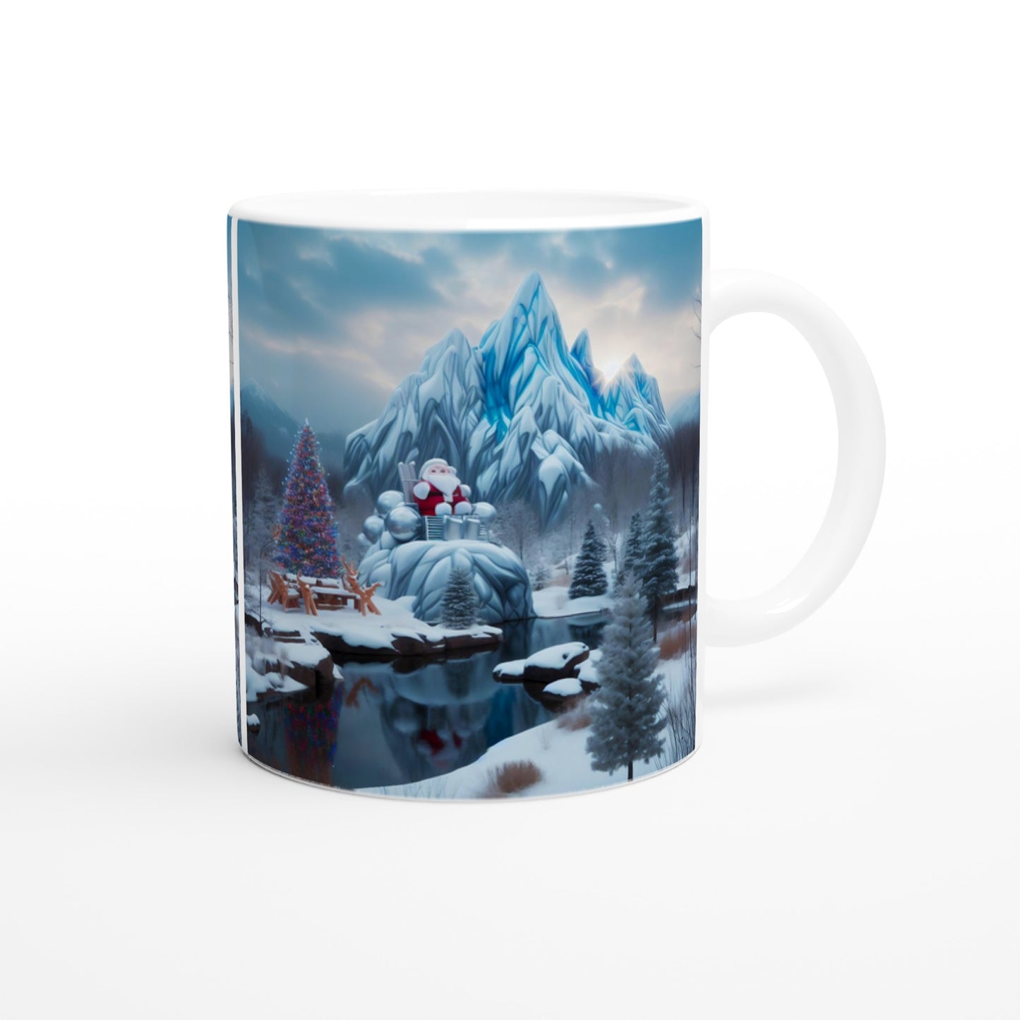 White 11oz Ceramic Mug - Winter 168