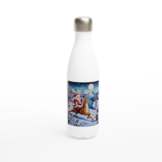 White 17oz Stainless Steel Water Bottle - Winter 80