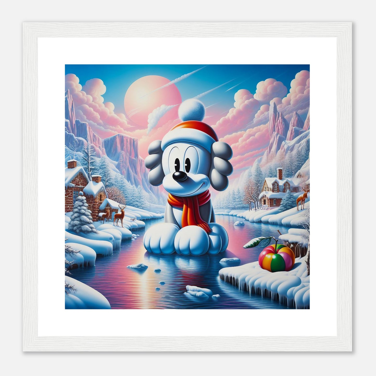 Wall Art - Winter 24 - Dog on water