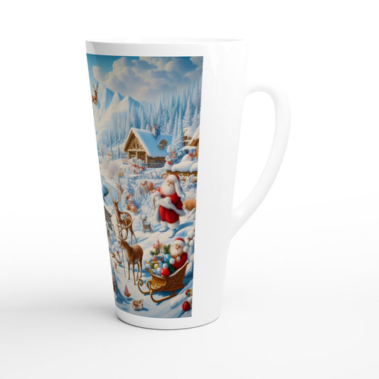 White Latte 17oz Ceramic Mug - Winter 172