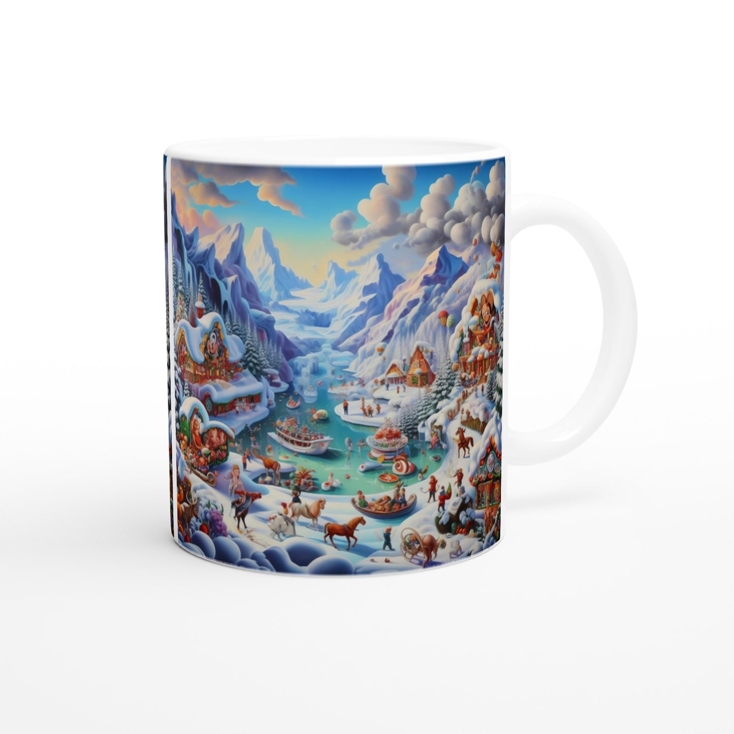White 11oz Ceramic Mug - Winter 169