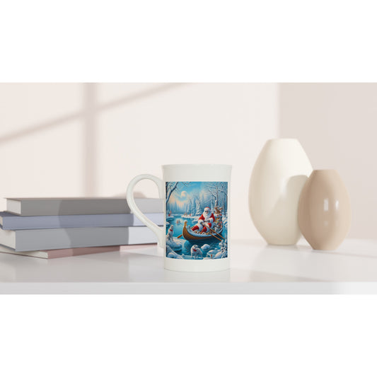 White 10oz Porcelain Slim Mug - Winter 162