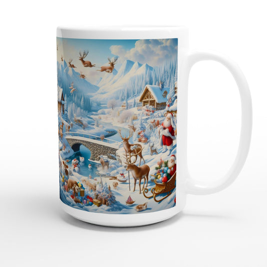 White 15oz Ceramic Mug - Winter 172