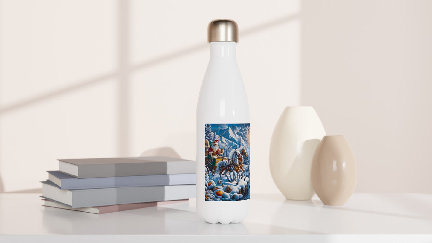 White 17oz Stainless Steel Water Bottle - Winter 200