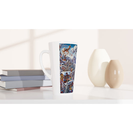 White Latte 17oz Ceramic Mug - Winter 146