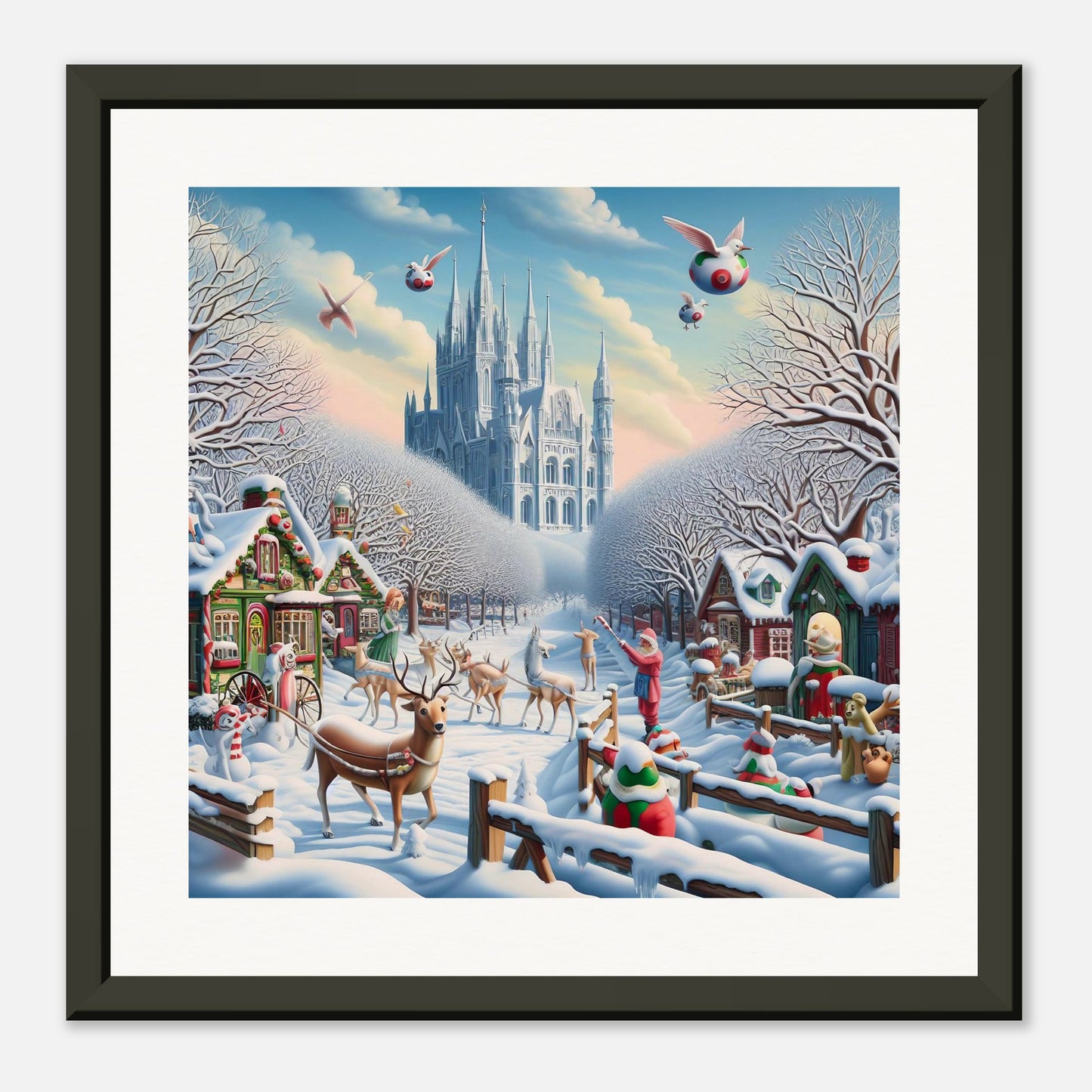 Wall Art - Winter 58 - Castle and trees