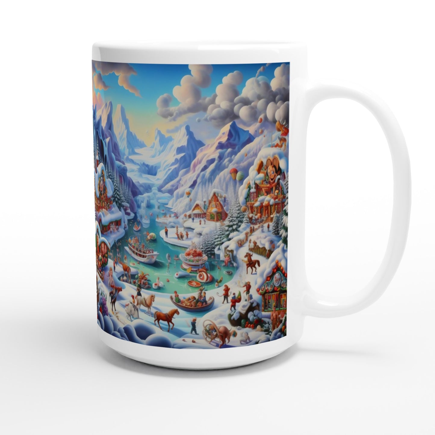 White 15oz Ceramic Mug - Winter 169