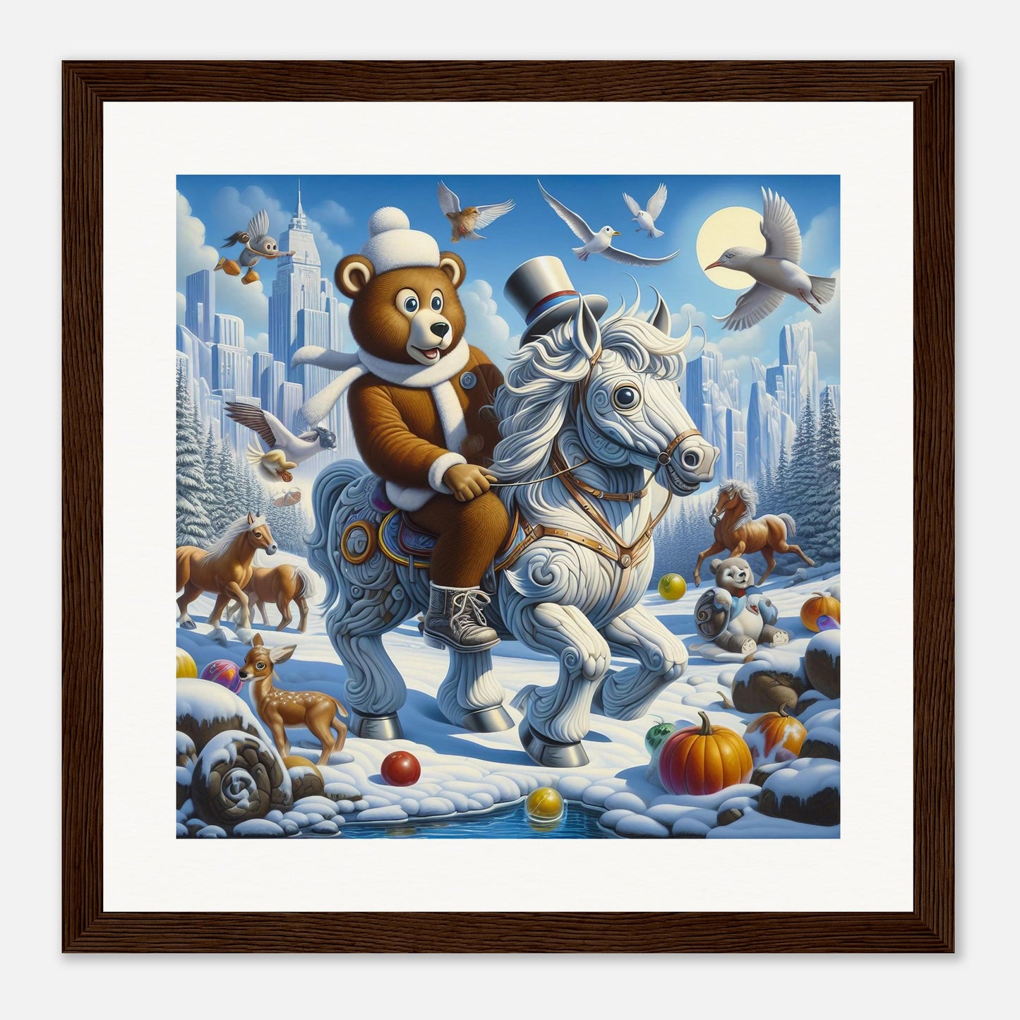 Wall Art - Winter 23 - Bear on a horse