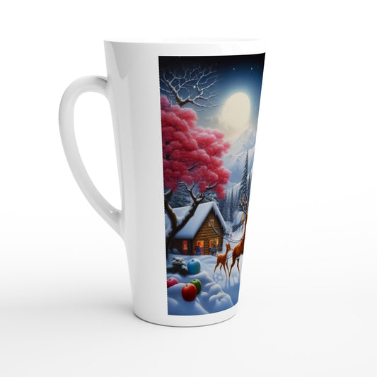 White Latte 17oz Ceramic Mug - Winter 167