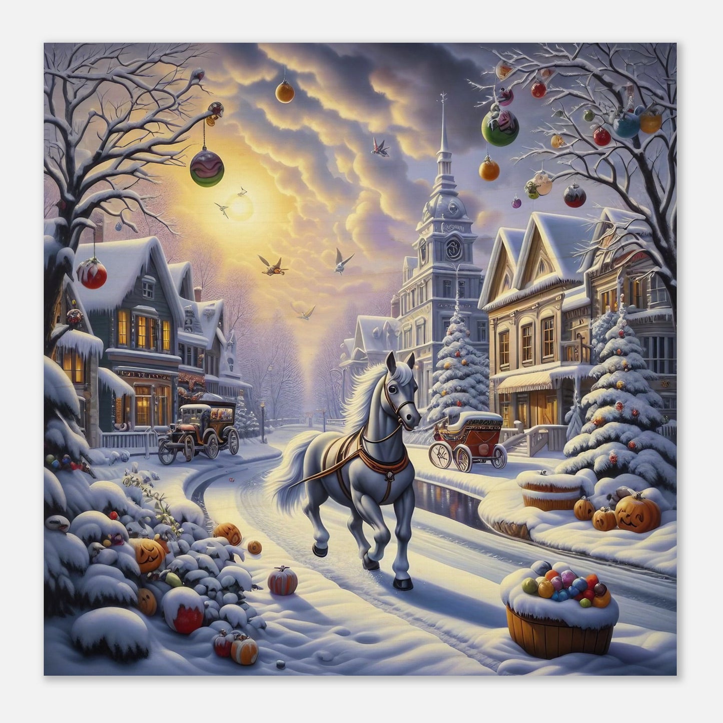 Wall Art - Winter 73 - Horse walking