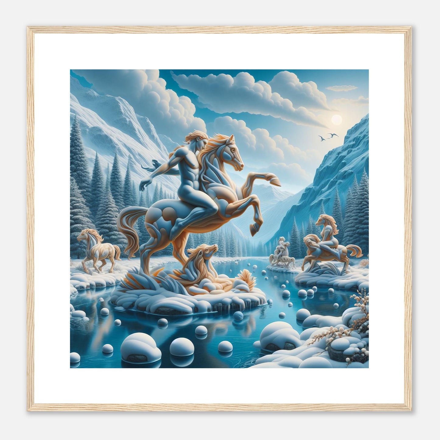 Wall Art - Winter 76 - Man on a horse