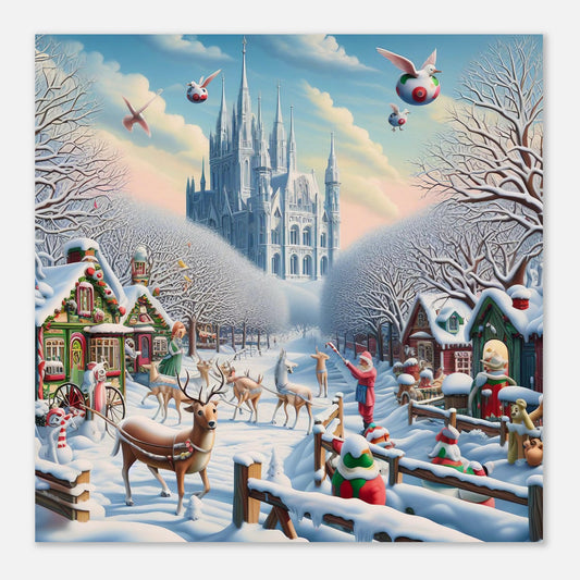 Wall Art - Winter 58 - Castle and trees