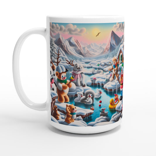 White 15oz Ceramic Mug - Winter 150