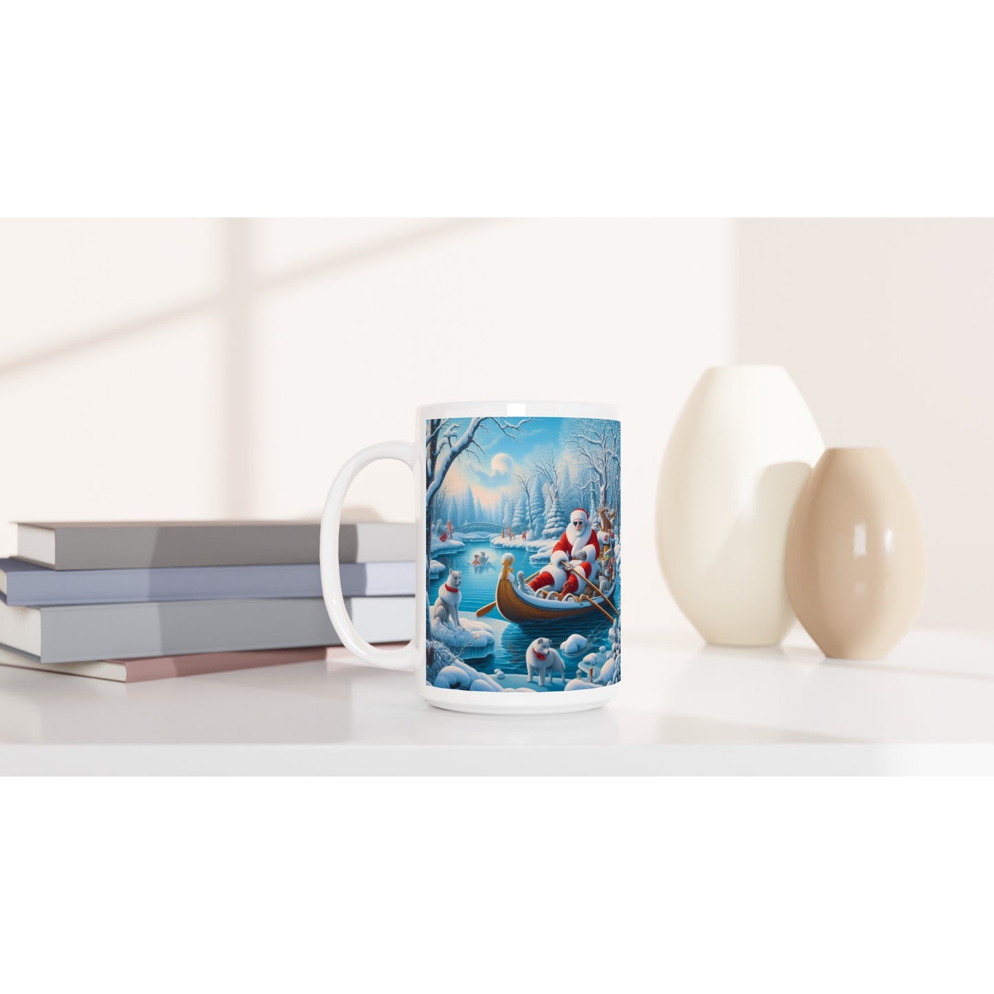 White 15oz Ceramic Mug - Winter 162