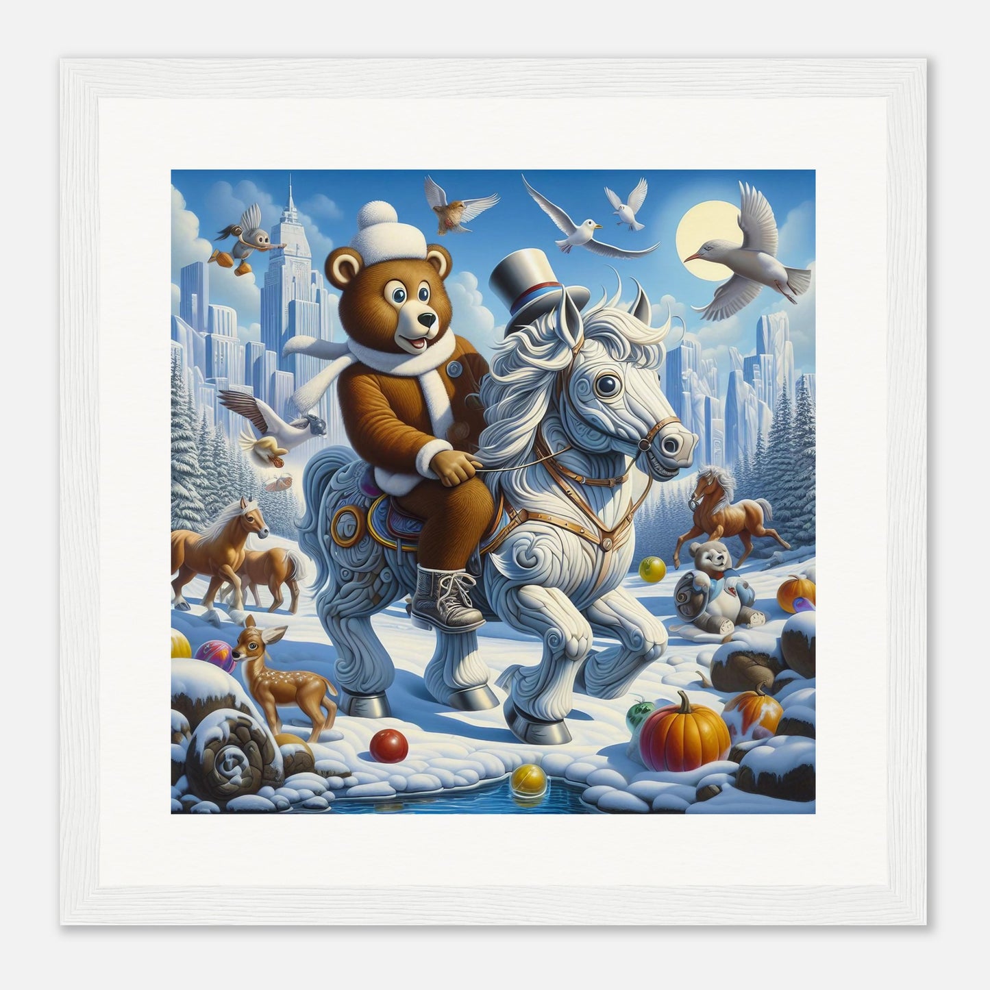 Wall Art - Winter 23 - Bear on a horse