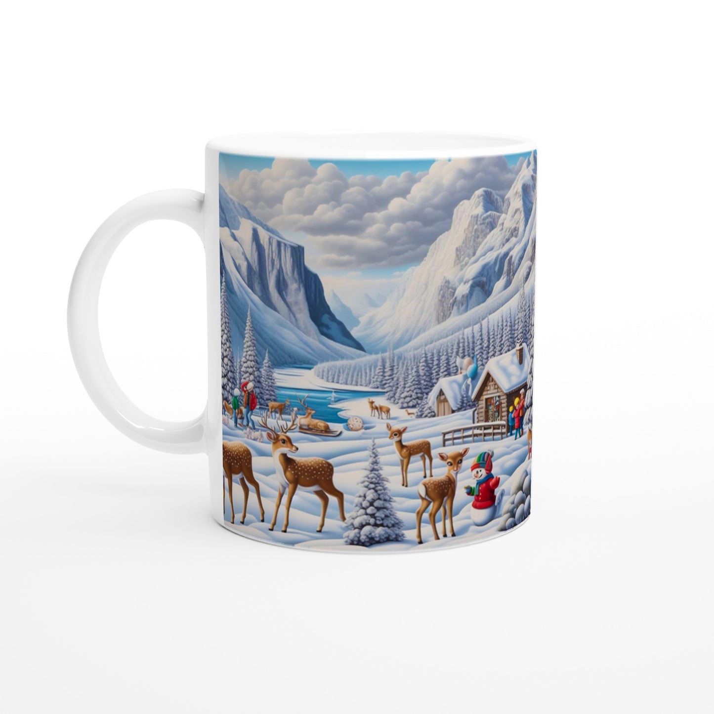 Winter 159 - White 11oz Ceramic Mug - Winter 159