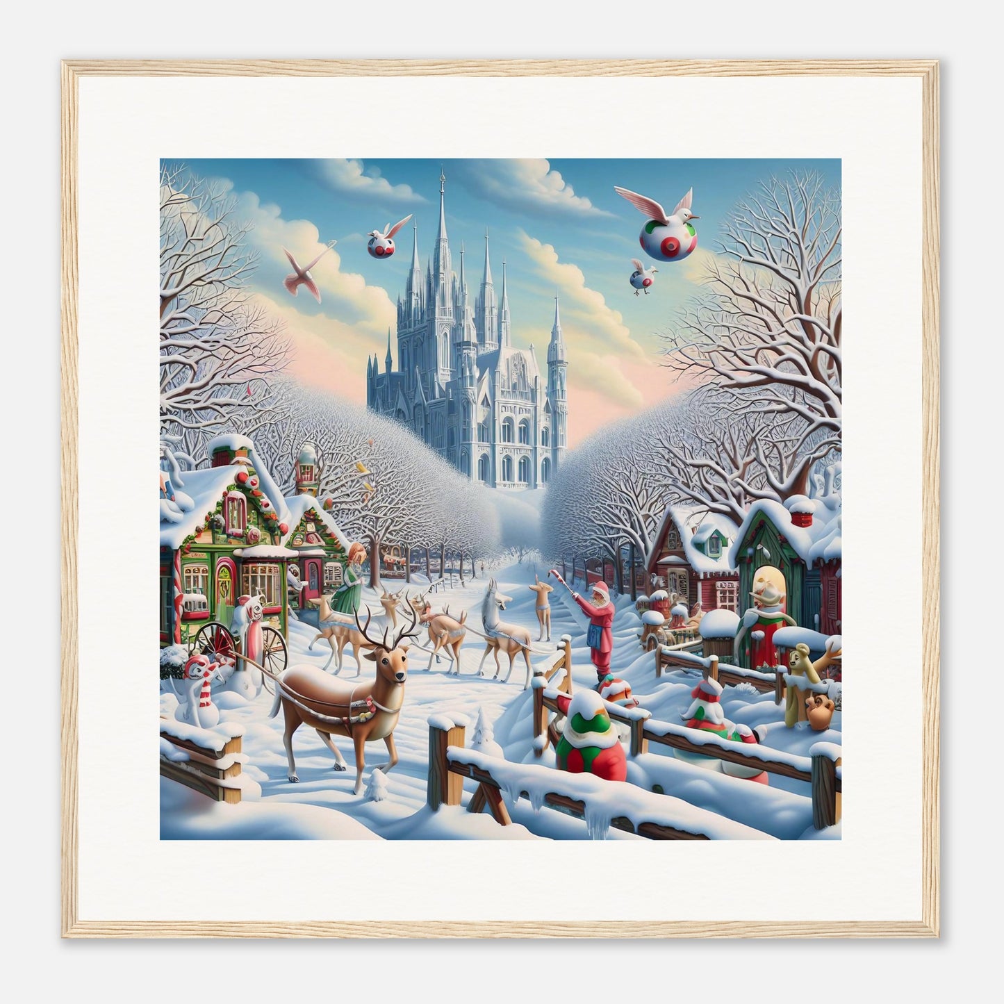 Wall Art - Winter 58 - Castle and trees
